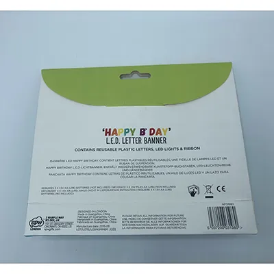 NPW - Bannière d'anniversaire LED