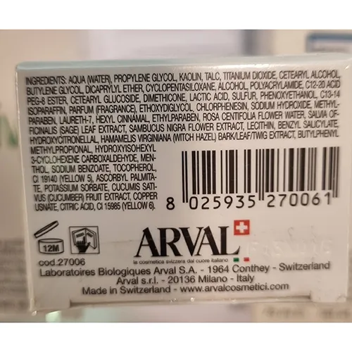 Arval - Crème pour le visage