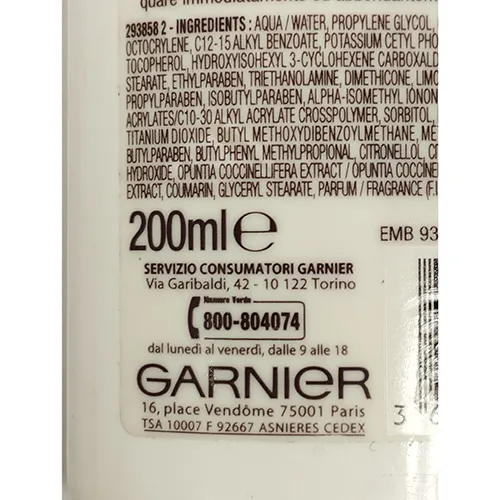 Garnier - Lait de protection solaire
