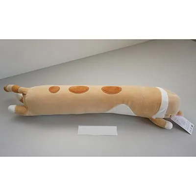 Jouet doux, en forme de chat, d'une longueur de 490 mm.
