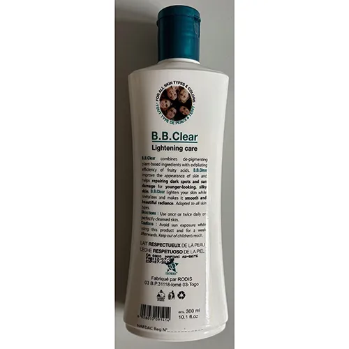 B.B. Clear - Lotion éclaircissante pour la peau