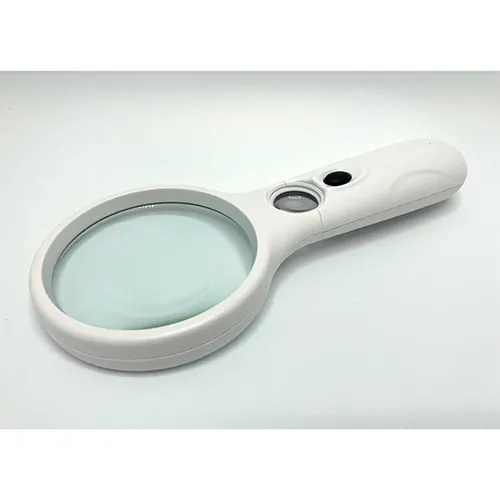 Grossisseur en plastique blanc avec LED. Produit vendu en ligne, notamment via stuffstore.se.