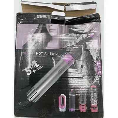 Dispositif de coiffure de couleur rose. Produit vendu en ligne, notamment via solivas.se.