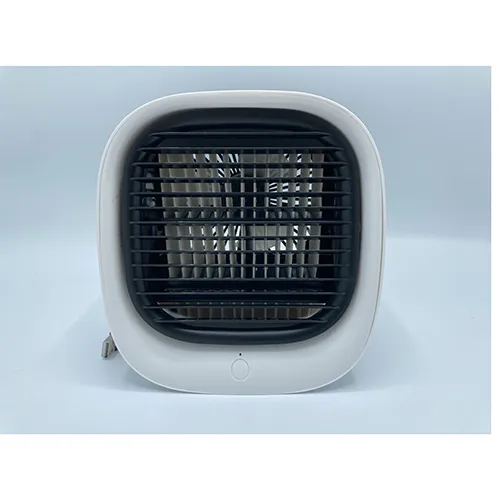Ventilateur en plastique blanc qui agit comme un refroidisseur d'air