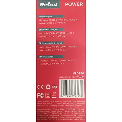 REBEL - Chargeur USB