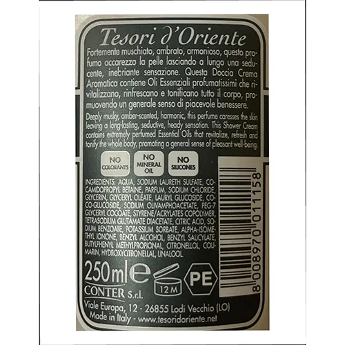 Tesori d'Oriente - Crème de douche