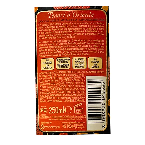 Tesori d'Oriente - Crème de douche
