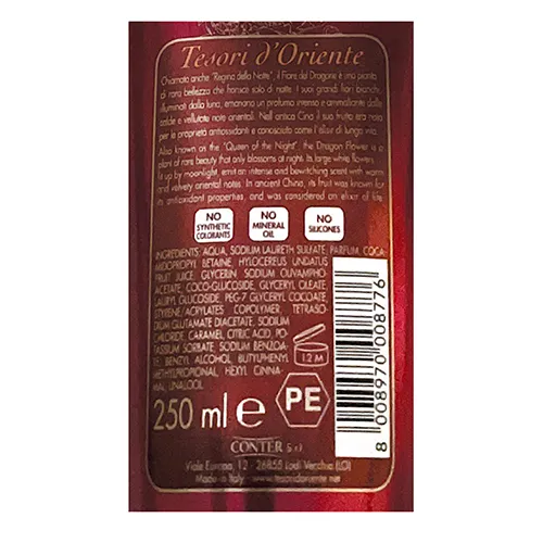 Tesori d'Oriente - Crème de douche