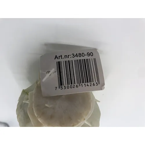 Décoration en plastique en forme de laitue. Produit vendu en ligne, notamment via mrplantshop.se