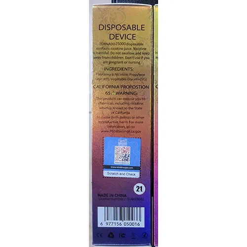 RENdM - Cigarette électronique jetable