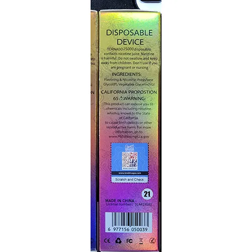RENdM - Cigarette électronique jetable