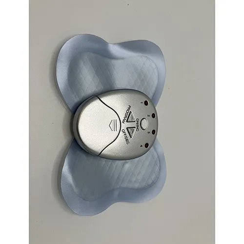 Masseur sans fil en forme de papillon gris.