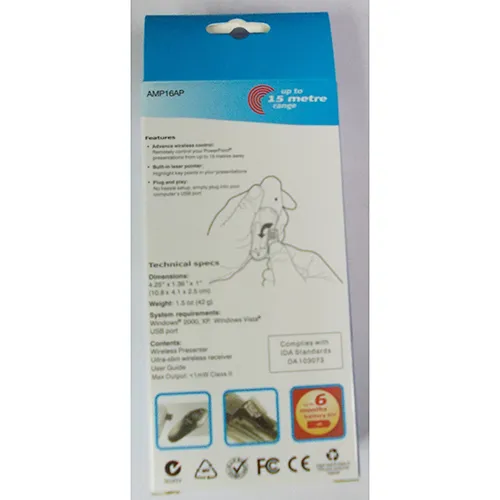 Pointeur laser noir destiné aux présentations. Produit vendu en ligne, notamment via Amazon (ASIN: B09TD1V37J).