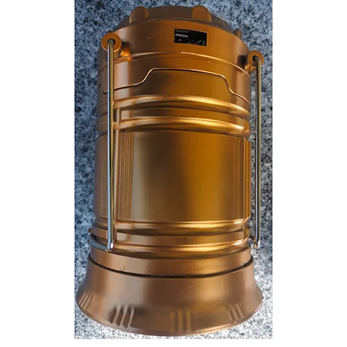 Lanterne de camping rechargeable LED portable.