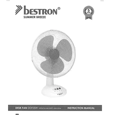 BESTRON - Ventilateur de bureau