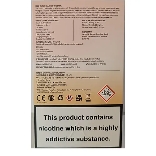 Elfbar - Cigarette électronique