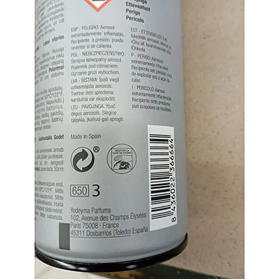 Laque pour cheveux, 500 ml.