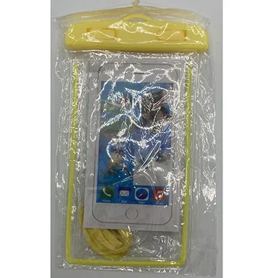 Sac imperméable en plastique PVC. Produit vendu en ligne, notamment via Wish.