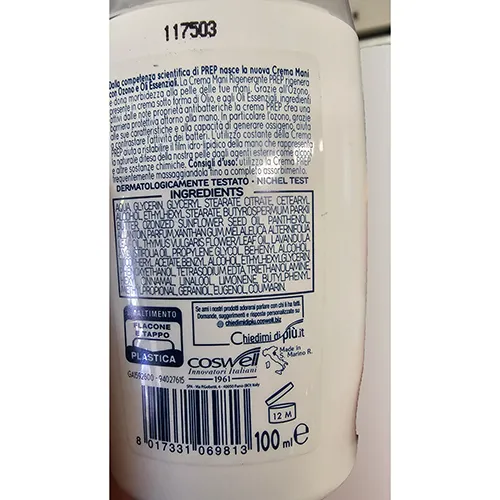 Prep - Crème pour les mains