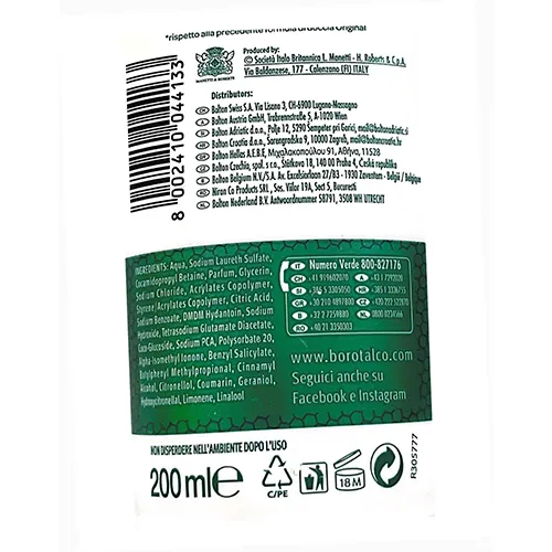 BOROTALCO - Gel douche