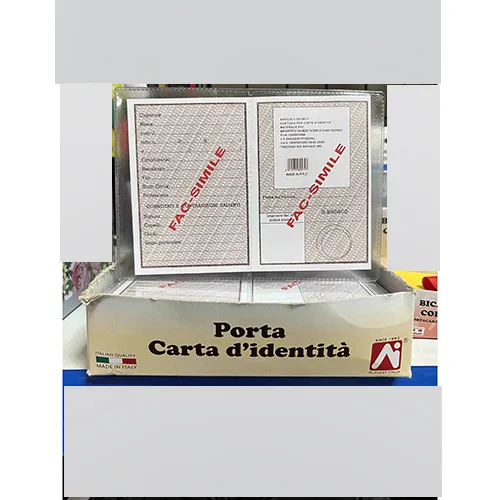 Porte-cartes en plastique en PVC.