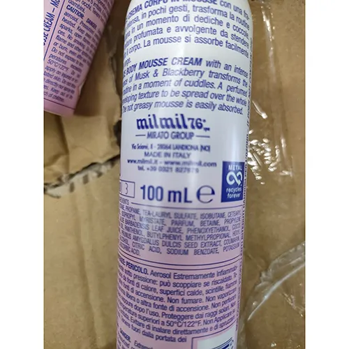MilMil76 - Mousse pour le corps