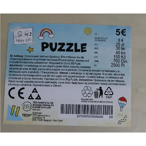 TEDi Happy Kids - Puzzle en bois