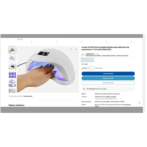 BEAUTYLUSHH - Lampe à ongles UV