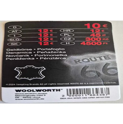ROUTE 66, Woolworth - Portefeuille