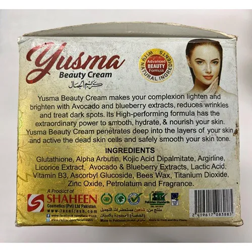 Yusma - Crème éclaircissante pour la peau
