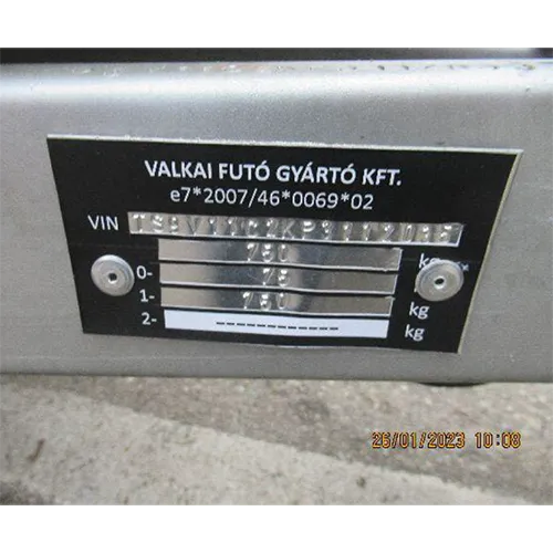 VALKAI - Remorque à carrosserie en boîte