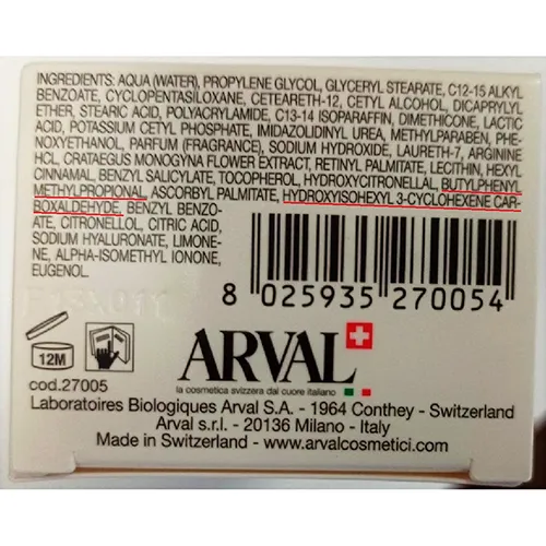 Arval - Crème pour le corps