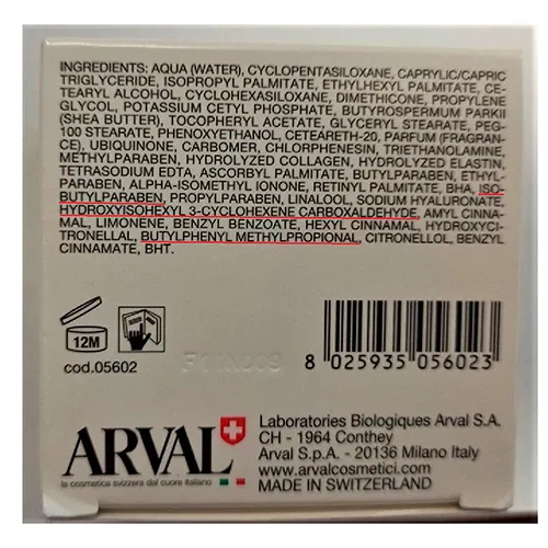 Arval - Crème pour le visage