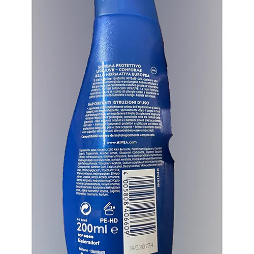 Nivea sun - Lait de protection solaire