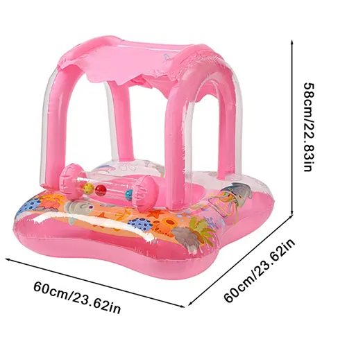 Siège de bain gonflable avec ouverture des jambes. Produit vendu en ligne, notamment via AliExpress.
