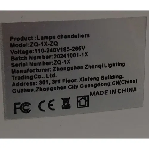Plafonnier, 110-240V. Produit vendu en ligne, notamment via TEMU.