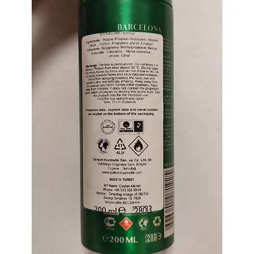 Barcelona - Spray pour le corps
