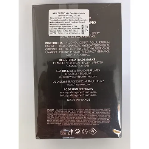 Eau de toilette, destinée aux hommes, 100 ml.
