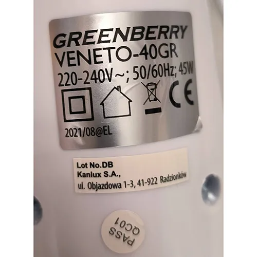 GREENBERRY - Ventilateur électrique