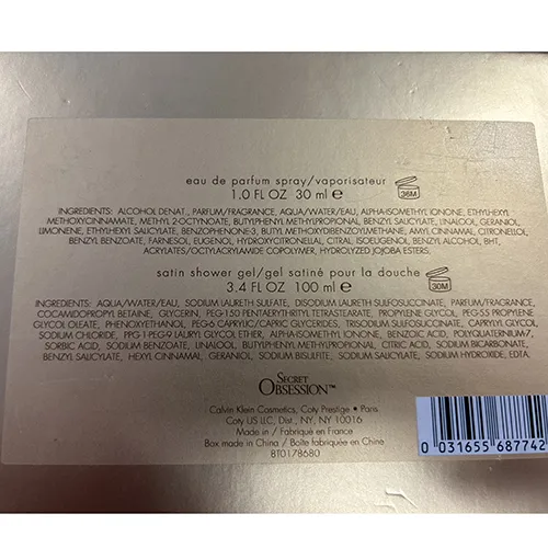 Calvin Klein - Ensemble de cosmétiques