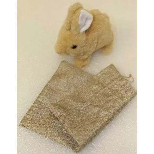 Jouet de lapin en peluche à piles. Produit vendu en ligne, notamment via Amazon.