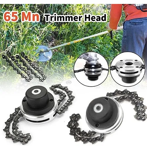 Attache de coupe de type flail avec deux chaînes de scie à chaîne. Produit vendu en ligne, notamment via Kaufland Online Marketplace (Numéro d’identification: 536820496).
