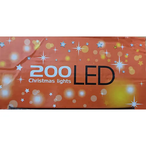 Chaîne d'éclairage avec des sources lumineuses LED non remplaçables et un dispositif pour changer les modes d'éclairage.