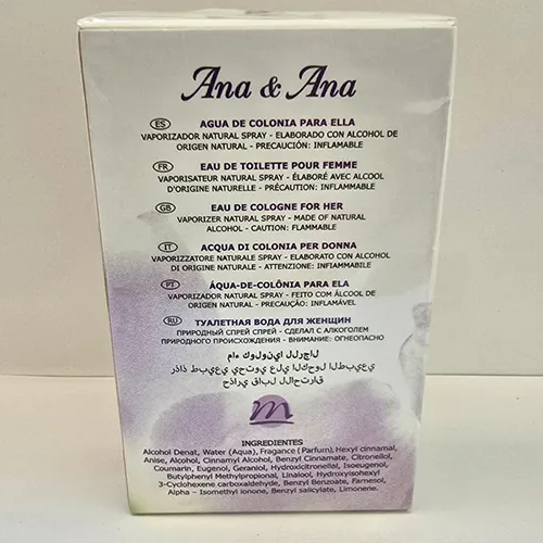 Eau de toilette, destinée aux femmes, 100 ml.