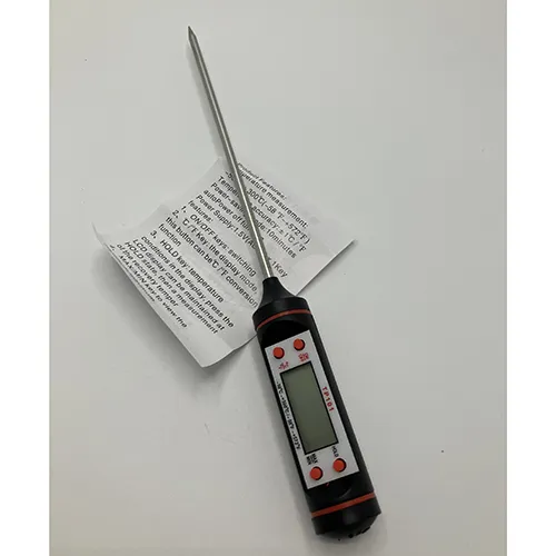 Thermomètre de cuisine numérique à 4 boutons, d'environ 40 cm de longueur.