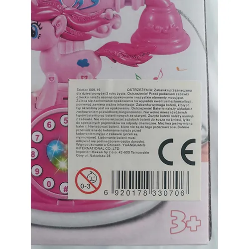 Jouet de téléphone en plastique.