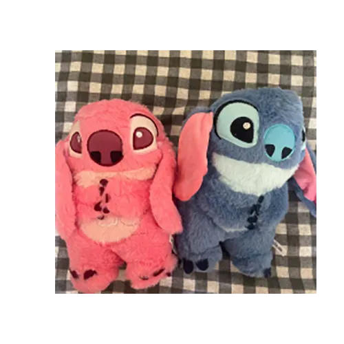 Jouet électronique doux en rose et bleu (personnage Disney des dessins animés Lilo & Stitch) avec respiration simulée. Tous les lots sont concernés. Produit vendu en ligne, notamment via magicpets.fr