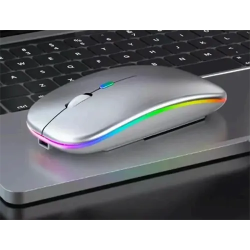 Souris sans fil avec un câble de charge. Produit vendu en ligne, notamment via DHGate.