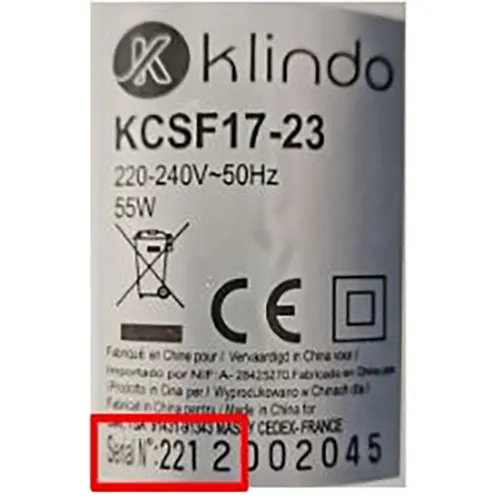 KLINDO - Ventilateur