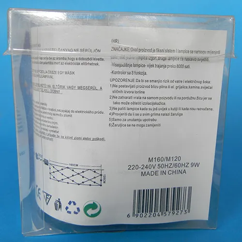 Chaîne d'éclairage décoratif en forme de maille avec des lumières LED non remplaçables et une unité de commande clignotante, 1,2m x 1,6m.